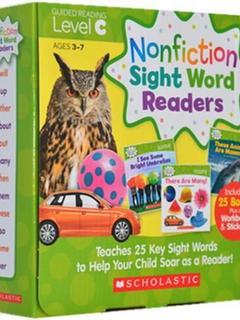 学乐常见词科普分级读本 c级 nonfiction sight word readers level c